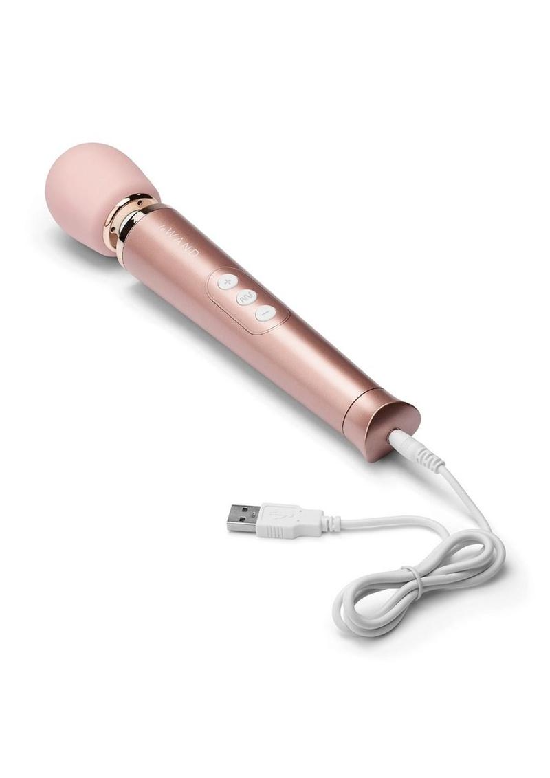 Le Wand Petite Rechargeable Silicone Vibrating Massager - Rose Gold