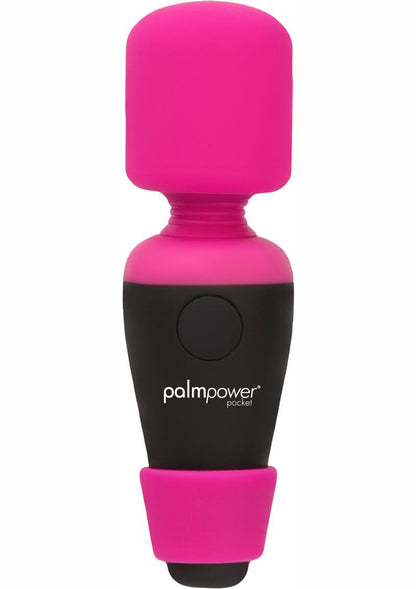 Palmpower Pocket Silicone Rechargeable Mini Wand Massager - Pink