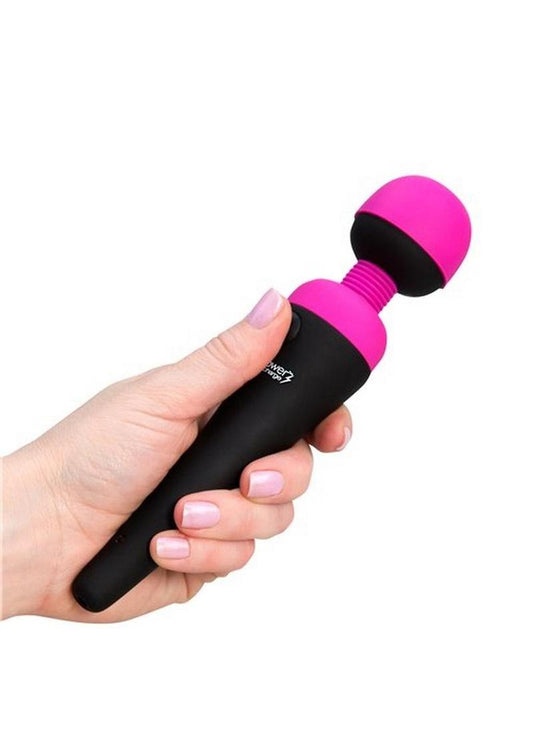 Palmpower Recharge Wand Massager - Fuschia